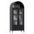 30.7 In. W×72.8 In. H×15.4 In. D  2-shelf And 2-drawer Metal Display Cabinet,Modern Freestanding Arched Cabinet, Antique Cabinets,Porcelain Cabinets,Bookshelves,assembly Required-731040078