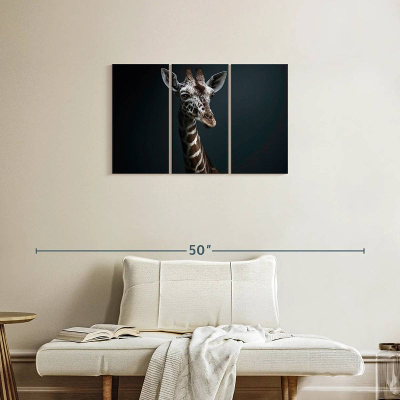 Brampt Giraffe Pondering, 20" H x 33" W
