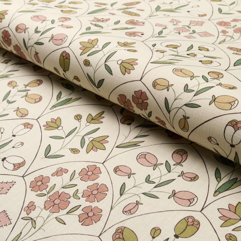 Frances Floral Indoor/Outdoor Fabric, Petal