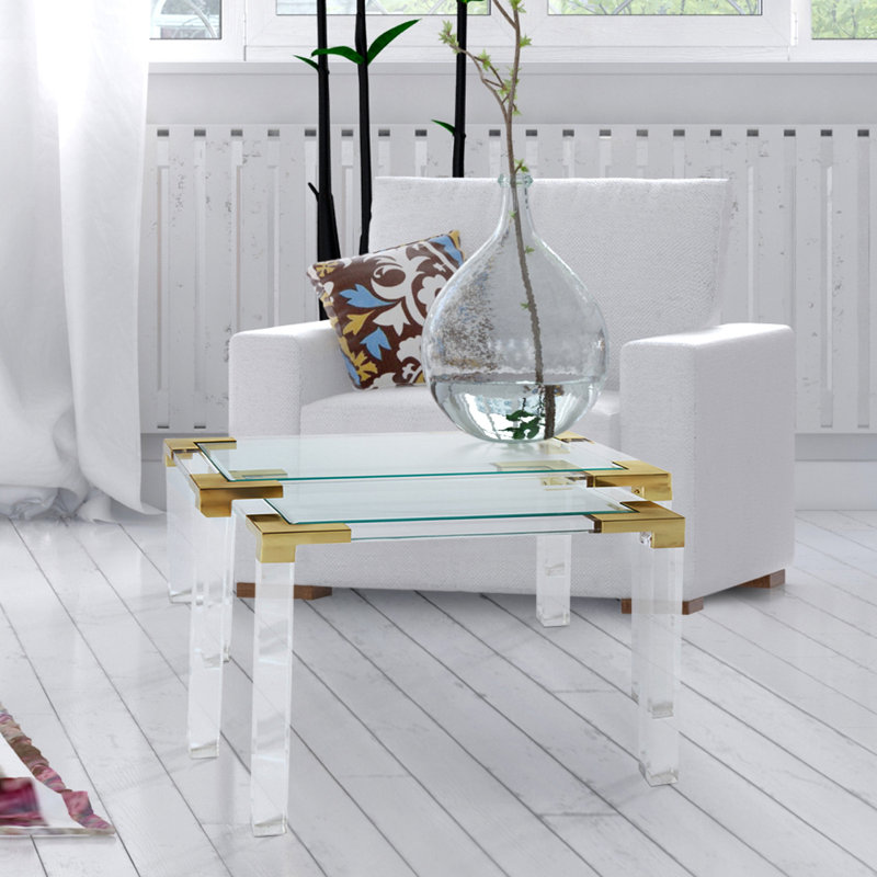 Dave Glass Top Nesting Tables