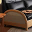 Coussin convertible 59,06 po en cuir véritable noir-129692261