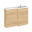 Fusion Fitted Furniture - Gloss White Bathroom Vanity with Basin-879796857-856826497