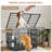 Heavy Duty Indestructible Dog Crate, Steel Escape Proof Dog Cage Kennel for High Anxiety Dogs, with Lockable Wheels and Removable Tray, for Medium Large Dogs-1503604722-1503604723