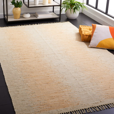 Cayman Hand Woven Cotton Abstract Rug