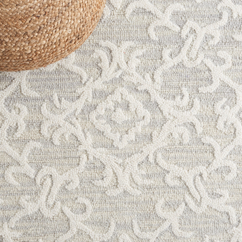 Keyesport Blossom Hand Tufted Wool Oriental Rug, Rectangle 10' x 14'