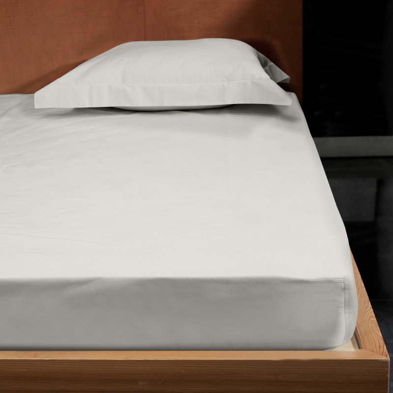 Luna Fitted Sheet, Queen Fitted Sheet, Pearl