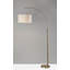 Lampe sur pied arquée 75,5 po Finley-353125179