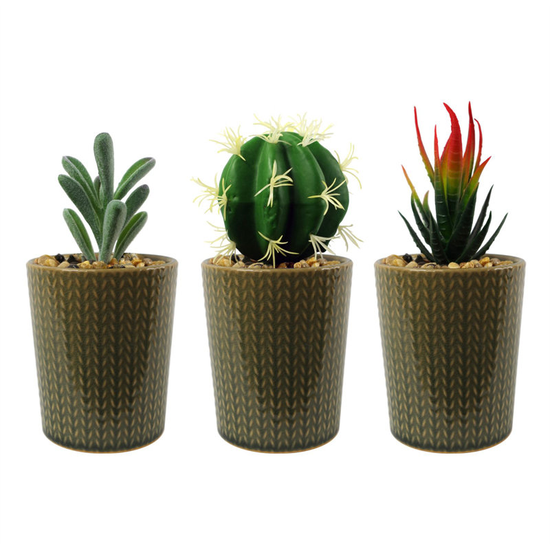 43.18cm Faux Plant in Ceramic Pot, Stone