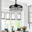 Modern 42" Crystal Ceiling Fan Light with Remote Control and Light Kit Included