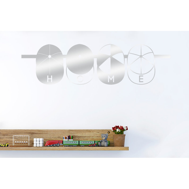 Wall Decal, Medium, Shiny Silver
