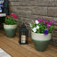 Pot de fleurs extérieur rond en céramique Atenea Francine-700537289-700537285