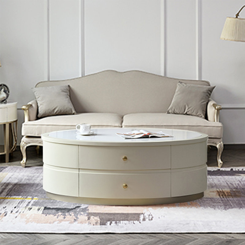 Meuble télé en bois massif avec coins arrondis grand S, H 18,9 po x L 53,15 po x l 29,53 po