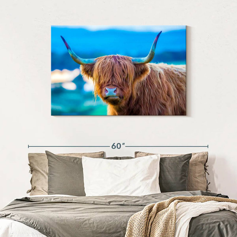 Brampt Shaggy Cow, 30" H x 45" W