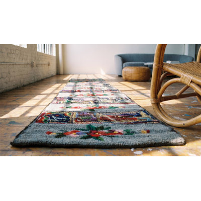 Tapis de couloir gris gris