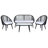 Frances 4 - Person Patio Conversation Set with Cushions-1770014770-1847538704