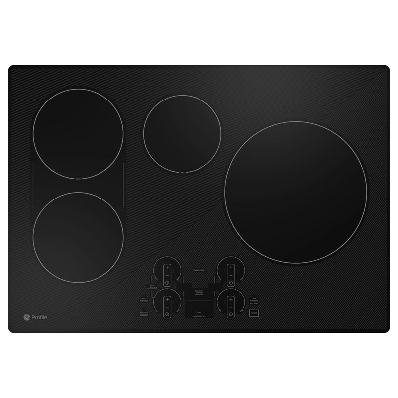 Induction Cooktop with 4 Elements, Black