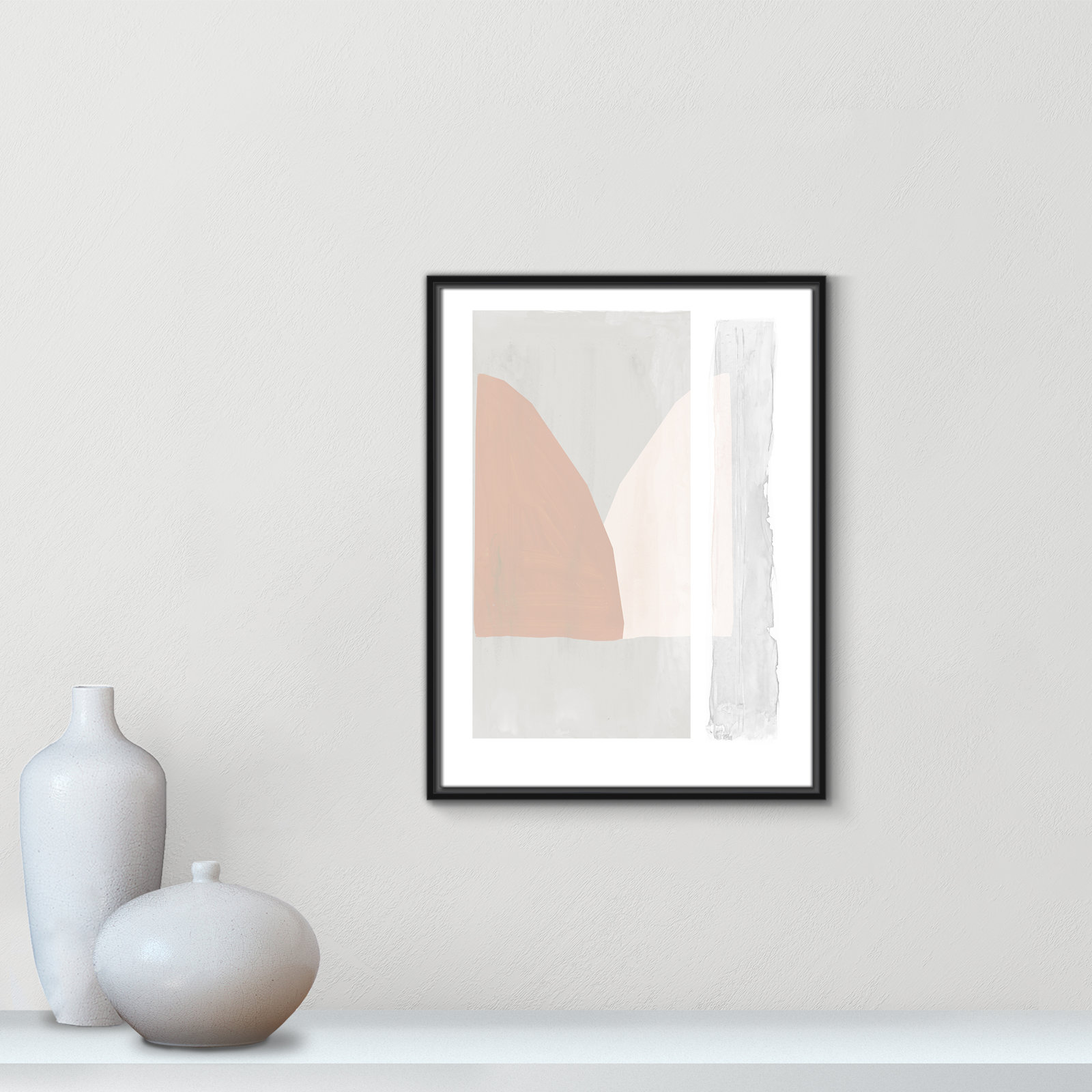 Soft and Light - Painting Print, 25.5" H x 19.5" W x 2" D, Black Framed Canvas