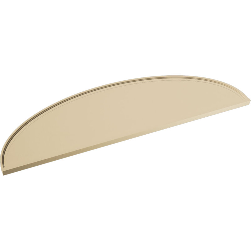 Fronton en uréthane Elliptical Signature, brun clair apprêté, 70 po x 18,5 po x 2 po, Aucune, Lisse
