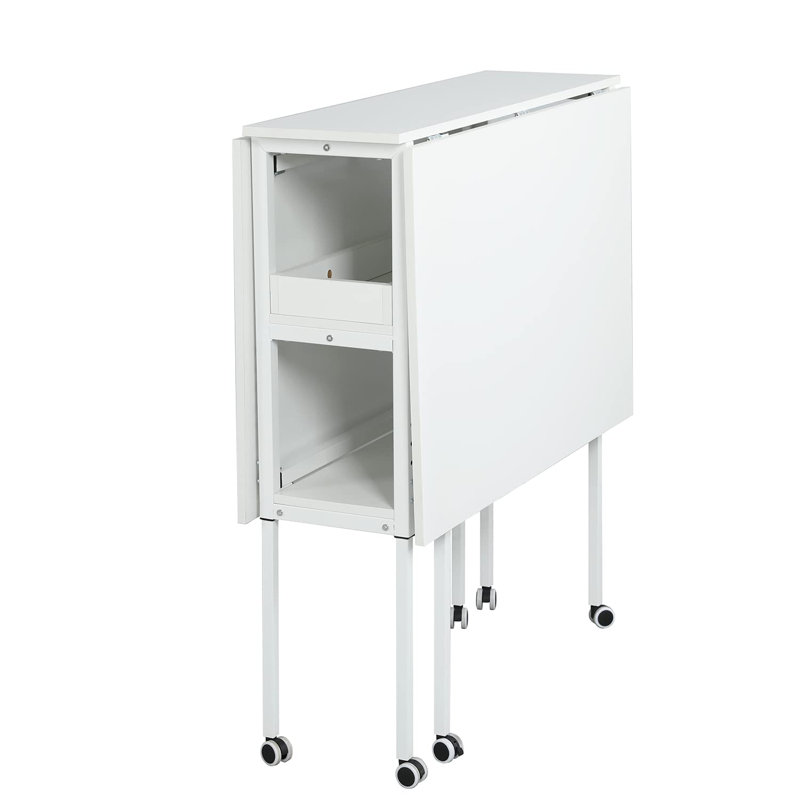 Table de bricolage réglable en hauteur - Table de découpe pliante mobile avec tablettes de rangement pour grands tissus, comme bureau de couture pliable dans la maison ou les salles d'artisanat