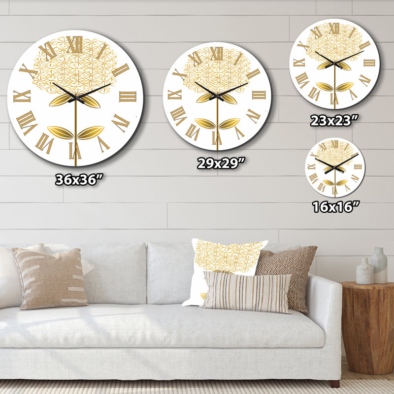 Horloge murale florale, Petit