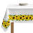 Ruibo Sunflower Garland Border Rectangle Stain-Resistant Polyester Floral Tablecloth-1711426849