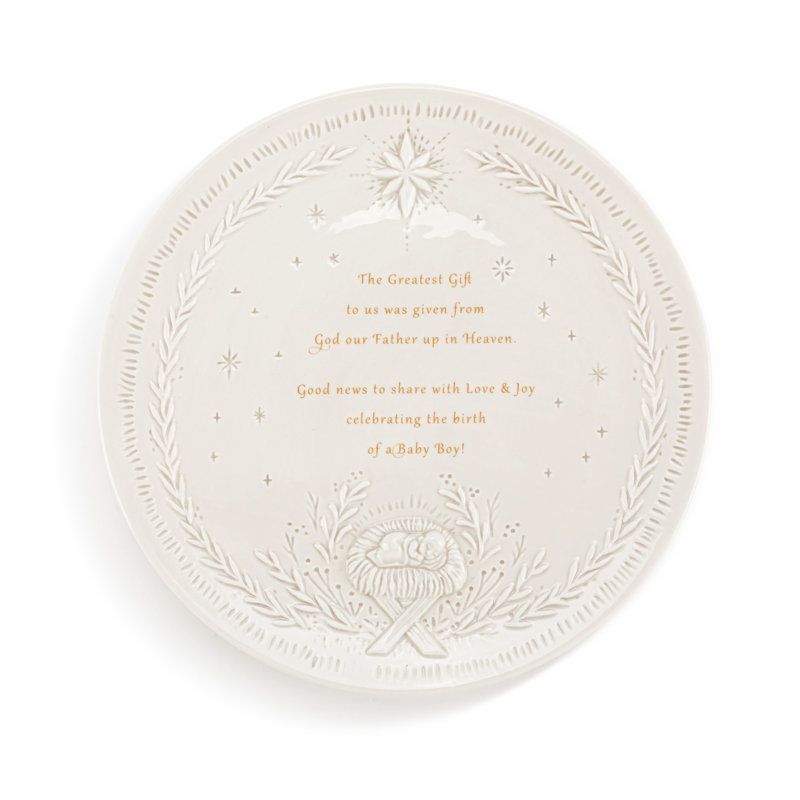 Christmas Journey Giving Plate - 10In