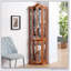 Armoire vitrée pour rangement en coin,-967910096