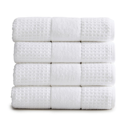 Aneko 100% Cotton Midweight Waffle Bath Towel