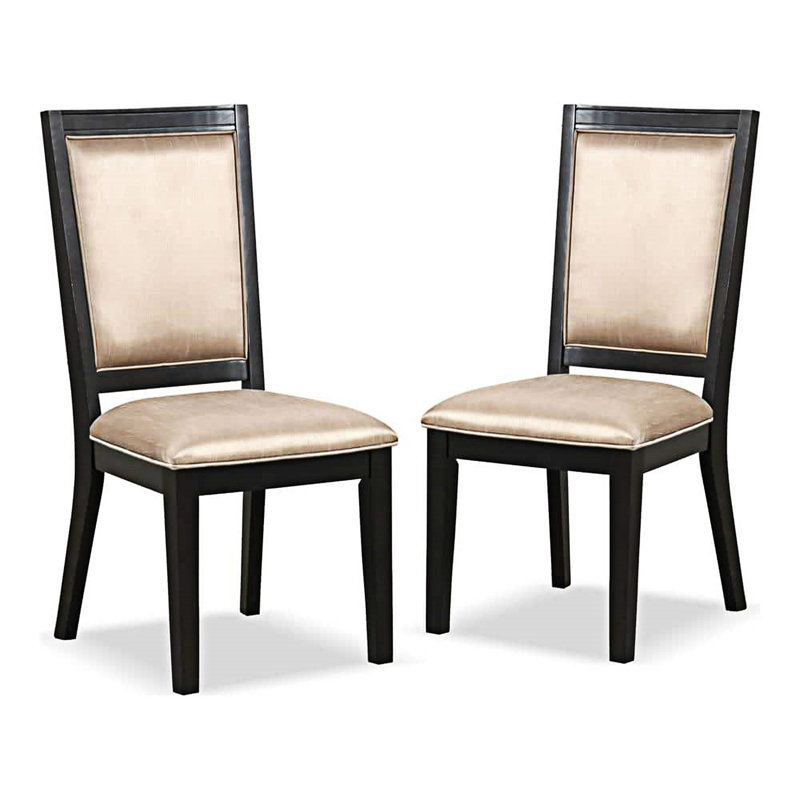 Chaise d'appoint rembourrée (ensemble de 2)
