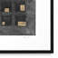 Washed Black Squares Print by Michael Willett