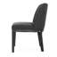 De 2 chaises de salle à manger en tissu gris anthracite - fiabilité de fabrication en bois massif, charme esthétique, assise texturée confortable, capacité de poids de 300 lb, instructions d'assemblage faciles offertes