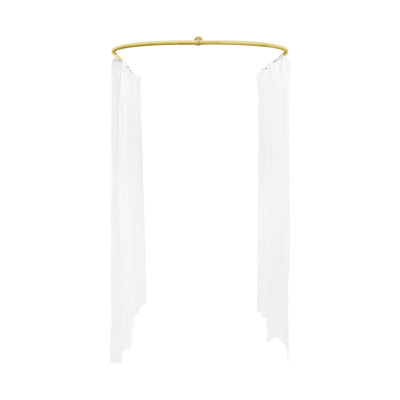 U-Shaped Beauty Salon Partition Curtain/Room Divider With Curtain by Ebern Designs