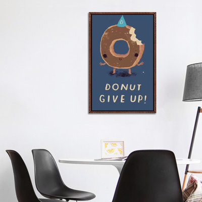 Donut Give Up by Louis Roskosch - Gallery-Wrapped Canvas Giclée on Canvas