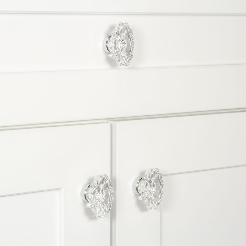 Poignée ronde surdimensionnée de 1 3/4 po de diamètre Biarritz, Chrome brillant