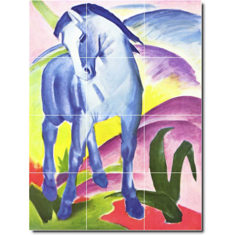 Carreau de peinture murale 24 po x 32 po 8 po x 8 po, Cheval 05706