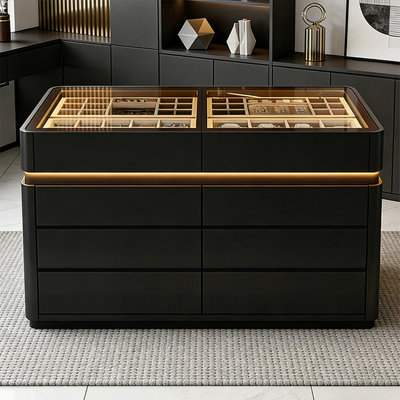 Armoire à bijoux simple 59,06 po avec plusieurs tiroirs pour le rangement