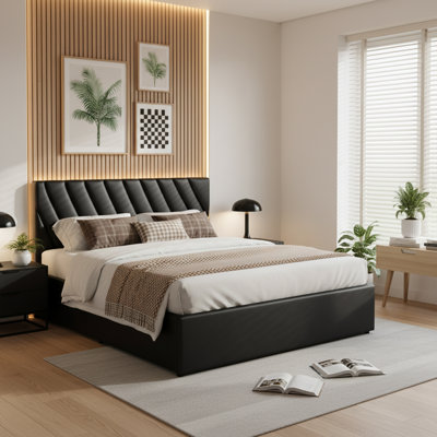 Upholstered Ottoman Storage Bed