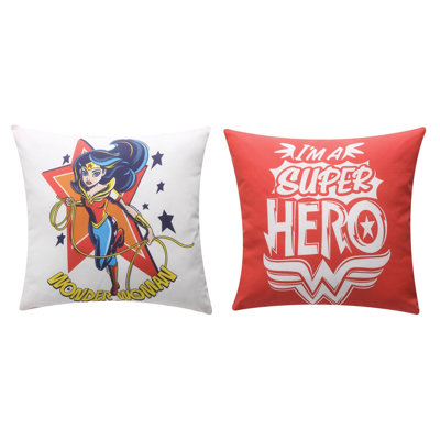 Housse et insert de coussin en coton Wonder Woman