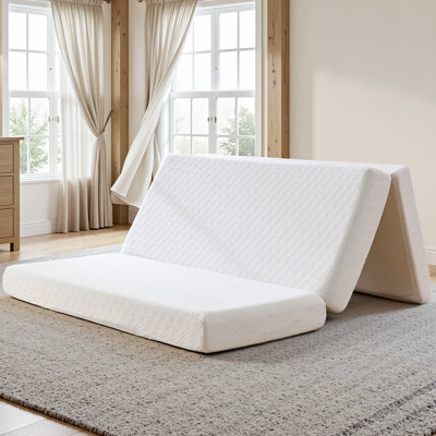 Matelas en mousse viscoélastique pliable de 6 po avec housse antidérapante