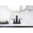 Lotto Two-Handle Centerset Bathroom Faucet with Drain Assembly - Matte Black-58635869
