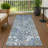 Machine Washable Indoor/Outdoor Chantille ACN2775 Floral Rug-910272881-910272880