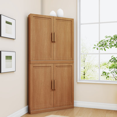 Reno  62" H Kitchen Pantry Corner Cabinet