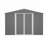  Large Metal Outdoor Storage Shed with Updated Frame, Lockable Doors, and Spacious Interior for Backyard Garden Patio Lawn-123772175-123772172