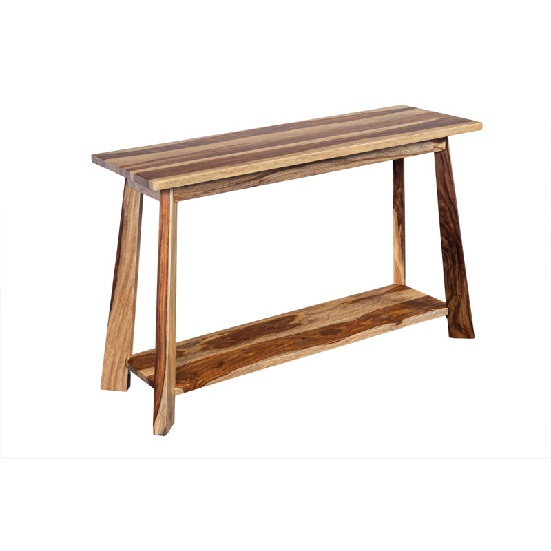 Cassidy 48 " W Solid Wood Top Console Table, Brown