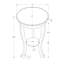 Table d'appoint, 2 niveaux, chambre à coucher, bout, lampe, table de chevet, ronde, table d'appoint, placage brun, traditionnel-835139578