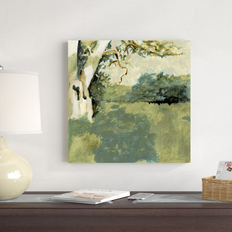 «Sun Patch I» par Victoria Barnes - peinture sur toile tendue, H 20 po x l 20 po