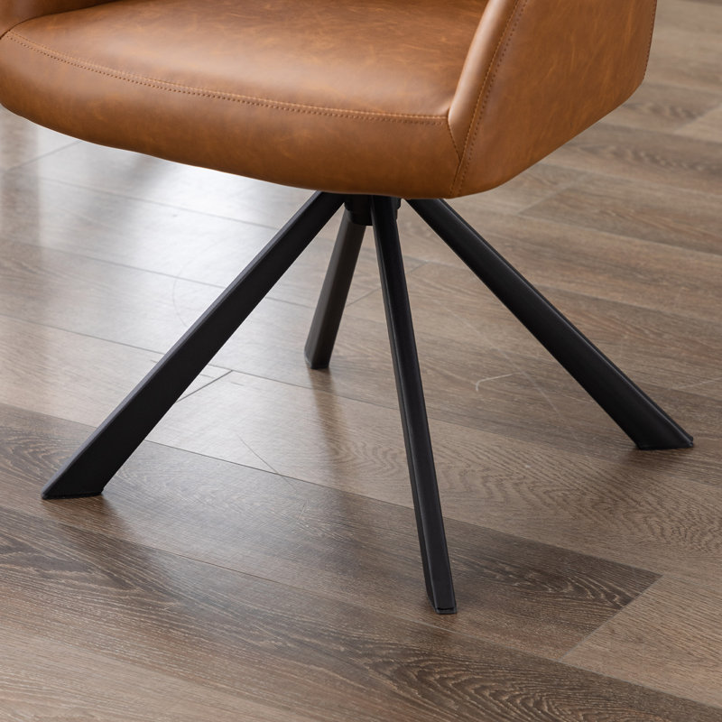 Chaises de bureau pivotantes Comfy, Brun
