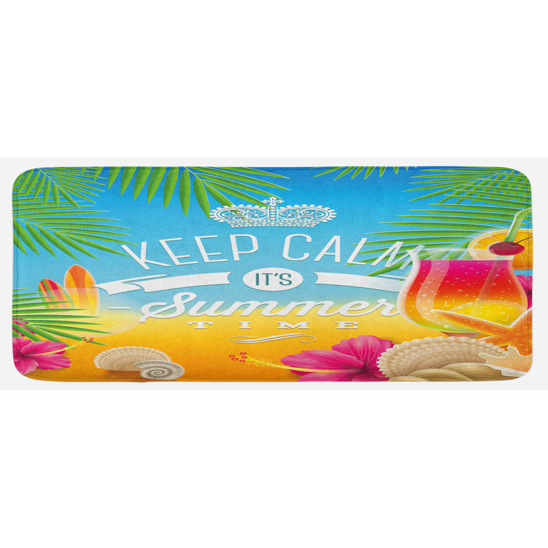 Coastal Synthetic Kitchen Mat