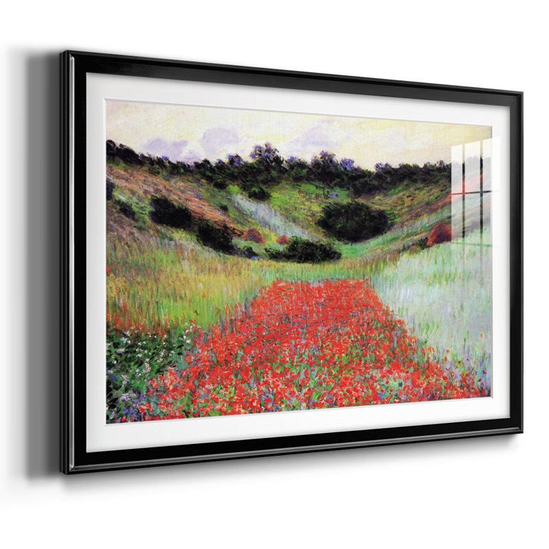 Monet, impression encadrée sur papier par Claude Monet, Noir, H 15 po x l 21 po x P 1,5 po