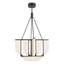 Anders 30-in Black dimmable LED Chandelier-1710821566